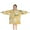 Yellow Daisy Flower, variant on Teal Daisy Flower Pattern Blanket Hoodies for Kids 6-13YR Oversize Wearable Blanket Hoodies for Boys Girls Teens