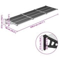 thumbnail image 2 of vidaXL Door Canopy Porch Awning Outdoor Black and Transparent Polycarbonate, 2 of 5