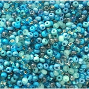 Czech Seed Beads 6/0 Aquamania (1 ounce)