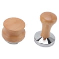 thumbnail image 4 of Coffee Powder Press Hammer and Distributor Set Stainless Steel Base Coffee Tamper with Wooden Handle for Cafe Home 58mm, 4 of 12