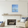 thumbnail image 3 of Stupell Industries Blue Sailboat Painting Transportation Painting Gallery Wrapped Canvas Art Print Wall Art, 24 x 30, 3 of 8