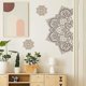 thumbnail image 4 of Pegatinas de pared decorativas ZHCH marrones para sala de estar dormitorio cocina, 4 of 5