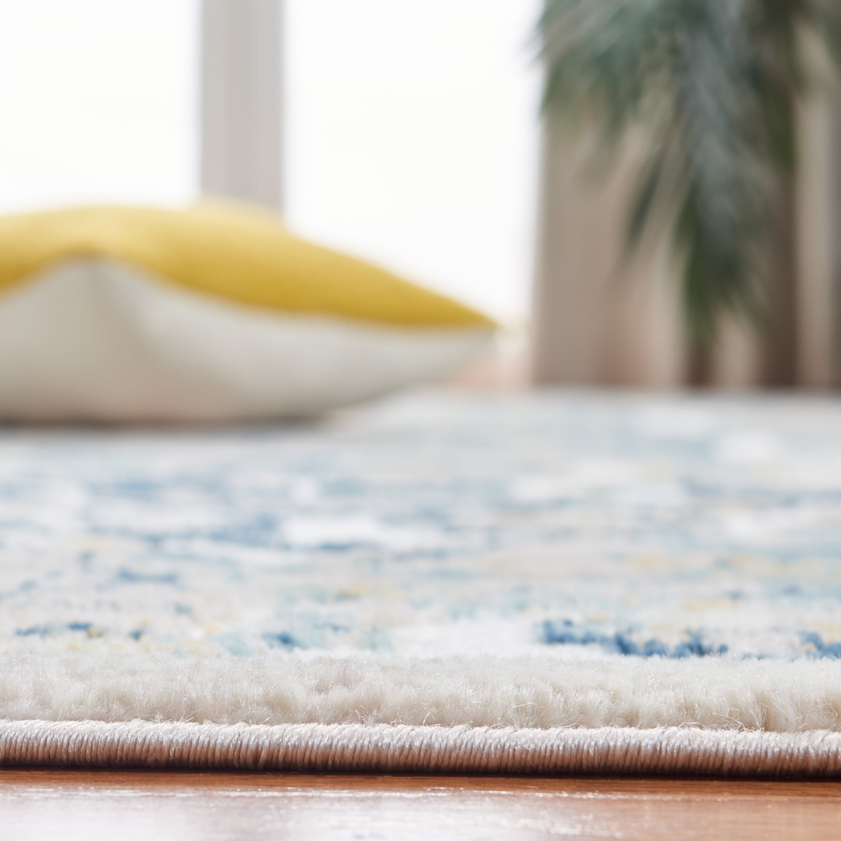 SAFAVIEH Skyler Ottoline Medallion Area Rug, Ivory/Navy, 9' x 12'