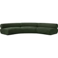 thumbnail image 4 of Meridian Furniture Bale 152" Green Chenille Fabric 3 pc. Modular Sectional, 4 of 13