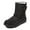 Black, variant on Woobling Ladies Winter Bootie Mid Calf Snow Boots Plush Lined Waterproof Boot Non-Slip Warm Booties Work Comfort Walking Shoes Blue 10