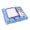 blue, variant on Xiao Hua 5 rolls/100 strong colored transparent garbage bags, bathroom garbage bin lining, small bags suitable for home office kitchens, yellow -17.7 inches x 19.7 inches