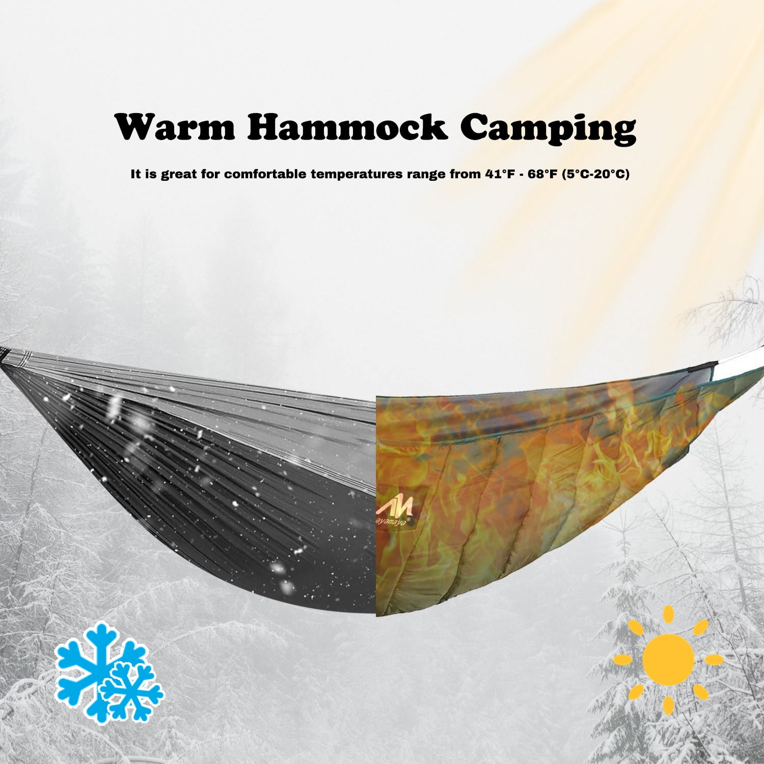 KANCOKIT Hammock Quilt, Winter Warm Under Quilts for Hammocks, Essential Outdoor Survival Gear for Camping Backpacking Traveling, Green
