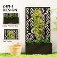thumbnail image 4 of Outsunny Garden Box with Privacy Panel, Outdoor Planter Box for Garden, 4 of 10