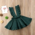 thumbnail image 2 of Bébé bébé Fille Vêtements Volant Sangle Jupe Robe d'Été Casual Mini Jupe, 2 of 5