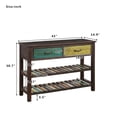 thumbnail image 3 of Wulawindy Retro Console Table for Entryway with Drawers and Shelf Living Room Furniture (Antique White), 3 of 7