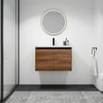 thumbnail image 6 of YANSHE Modern Bathroom Vanities Cabinet With Sink Combo, Wall Mounted Floating Cabinet Organizer With Ceramics Basin Sink Top, Bathroom Furniture For Apartment Dorm, 6 of 9