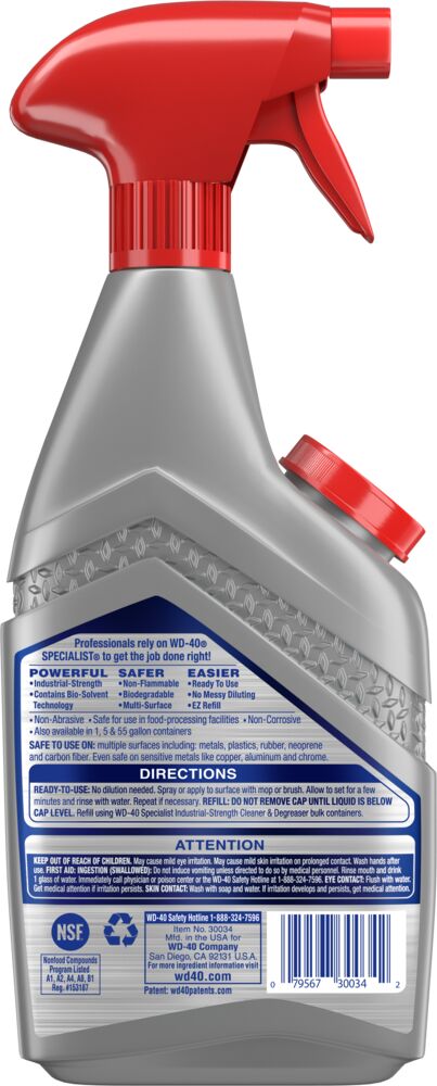 WD-40 Specialist Industrial-Strength Cleaner & Degreaser, 24 oz [Non-Aerosol Trigger] - image 3 of 6