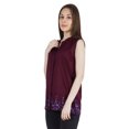 thumbnail image 3 of Moomaya Women Embroidered Top Sleeveless Tank Top Shirt Summer Ethnic Blouse, 3 of 8