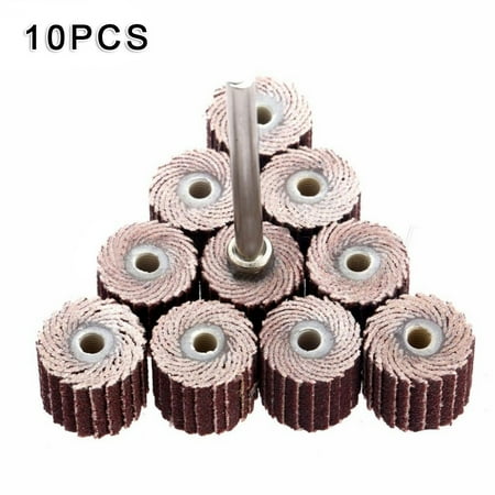 

10pieces/set Flap Sanding Grinding Wheel Polishing Metal Rotary Tool + Mandrel