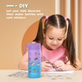 thumbnail image 2 of Botella de agua Gonfoam Kids de acero inoxidable, 500 ml, paquete de 2 unidades, azul/morado, 2 of 5