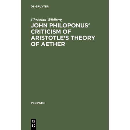 ISBN 9783110104462 product image for John Philiponus' Criticism of Aristotle's Theory of Aether (Hardcover) | upcitemdb.com