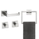 thumbnail image 1 of Juego de Accesorios de baño toallero Soporte para Papel higiénico 2 Ganchos para Bata Acero Inoxidable Montaje en Pared Acero Cepillado, 1 of 9