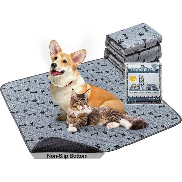 YIXIGGC Washable Pee Pads for Dogs 31x40(2pack),Reusable Pet Pee Pads,Puppy Pads with Fast Absorbent,Waterproof and Non-Slip pet Training Pads ,Protective Pads for Dog Fences and Training DYF329-2986