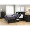 thumbnail image 6 of Pemberly Row 3PC Bedroom Wood Set with 1 Dresser and 2 Nightstands in Black, 6 of 13