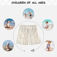 thumbnail image 6 of FORMRS Boys Swim Trunks Quick Dry Mesh Lining Beach Boardshorts, Sizes XS-XL, Beige Abstract Pattern, 6 of 7