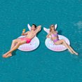 thumbnail image 4 of Hamaca de agua flotante para piscina inflable de verano Likrtyny con portavasos, 4 of 9