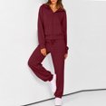 thumbnail image 2 of Evdexr Sweatsuits for Women 2 Piece Sets Hooded Zip Up Long Sleeve Hoodie & Sweatpants Tracksuits Fall 2026 Drawstring Workout Travel Outfits with Pockets XL, 2 of 6