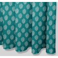thumbnail image 4 of S4Sassy Green Floral Block Waterproof Bathroom Shower Curtain With Roller Rings Hook-60 x 70 Inch, 4 of 6