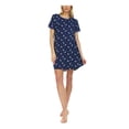 thumbnail image 1 of FLORA Intimates Blue Lace Trim Floral Nightgown Juniors M, 1 of 3