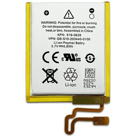 Fenzer Replacement Battery 616-0639 616-0640 Compatible with iPod Nano 7th Gen 16GB A1446 MD481LL/A with Tools
