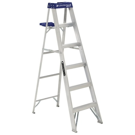 Louisville Ladder AS2106 6 ft. Aluminum Step Ladder, Type I, 250 lbs. Load