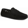 thumbnail image 2 of Floafers Men's, Country Club Driver Faux Suede, Black Vegan Suede, 10, Medium, 2 of 5