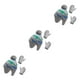 thumbnail image 4 of Gorro y guantes Minnieouse Accesorios de invierno para niños gris azul verde, 4 of 6