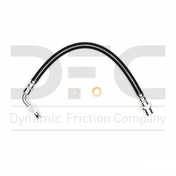 Front Lower Dynamic Friction Company Brake Line Hose 350-76075 For 1993-1997 Toyota Land Cruiser, 1996-1997 Lexus LX450