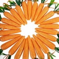 thumbnail image 6 of 12pcs Easter Carrot Hanging Ornaments Easter Decorations for Home Premium Foam Glitter Artificial Carrots for Easter Hanging Decoration 7 In, 6 of 12