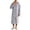 01-Grey389, variant on XIAOCHA Men's Hooded Front Button Bath Robe Long Sleeve Relaxed Fit Fall Night Gown