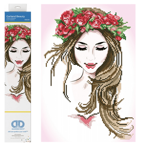 Diamond Dotz Garland Beauty Diamond Painting Kits for Adults - Diamond Art Kits a Relaxing Creative Craft Kit with Dotz Gems 16"x11"