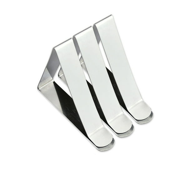 ORDDIART Triangle Tablecloth Clip 12Pcs Stainless Steel Cloth Holders Clips For Wind Resistant Home Use Picnic