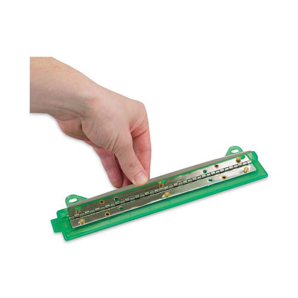 6-Sheet Trident Binder Punch, Three-Hole, 1/4" Holes, Assorted Colors | Bundle of 10 Each