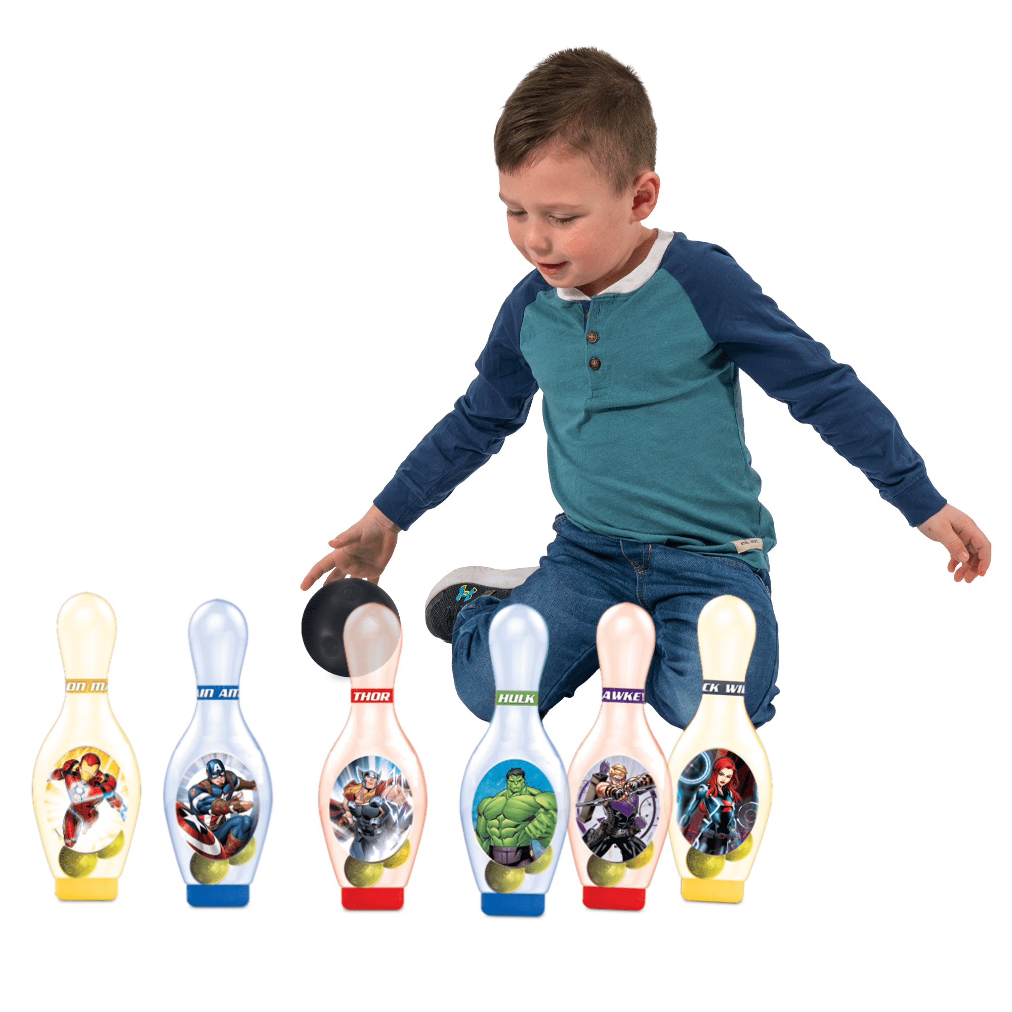 Hedstrom Kids Light Up Bowling Set, Avengers