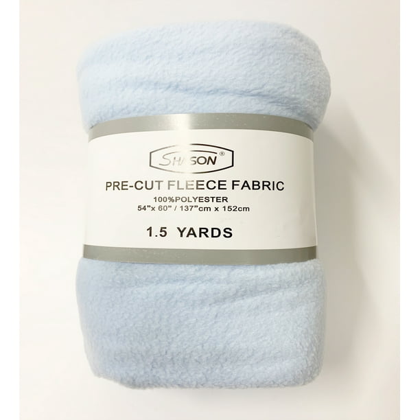Shason Textile Anti Pill Fleece 54 X 60 Fabric 1 5 Yard Pre Cut Light Blue Walmart Com