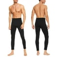 thumbnail image 4 of 2 Pack Mens Winter Thermal Underwear Long Johns,Fleece-Lined Thermal Bottoms Leggings Baselayer for Men, 4 of 6