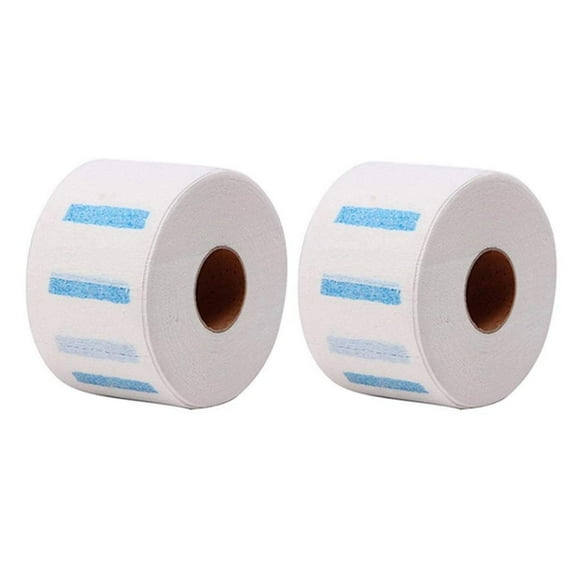 2 Rolls Barber Neck Strips Neck Bands Hairdressing Stretchy Wrap Barber Accessories for Salon