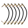 thumbnail image 1 of 6pcs Patch Cables for Effect Pedal 15cm Gold-lacqured Flat Head, 1 of 6
