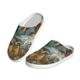 thumbnail image 2 of Lsque Red Blue Dragon Battle Epic Pattern Womens Comfort Cotton on Scuff With Memory Foam and Anti-skid Sole Slipper-39/40, 2 of 7