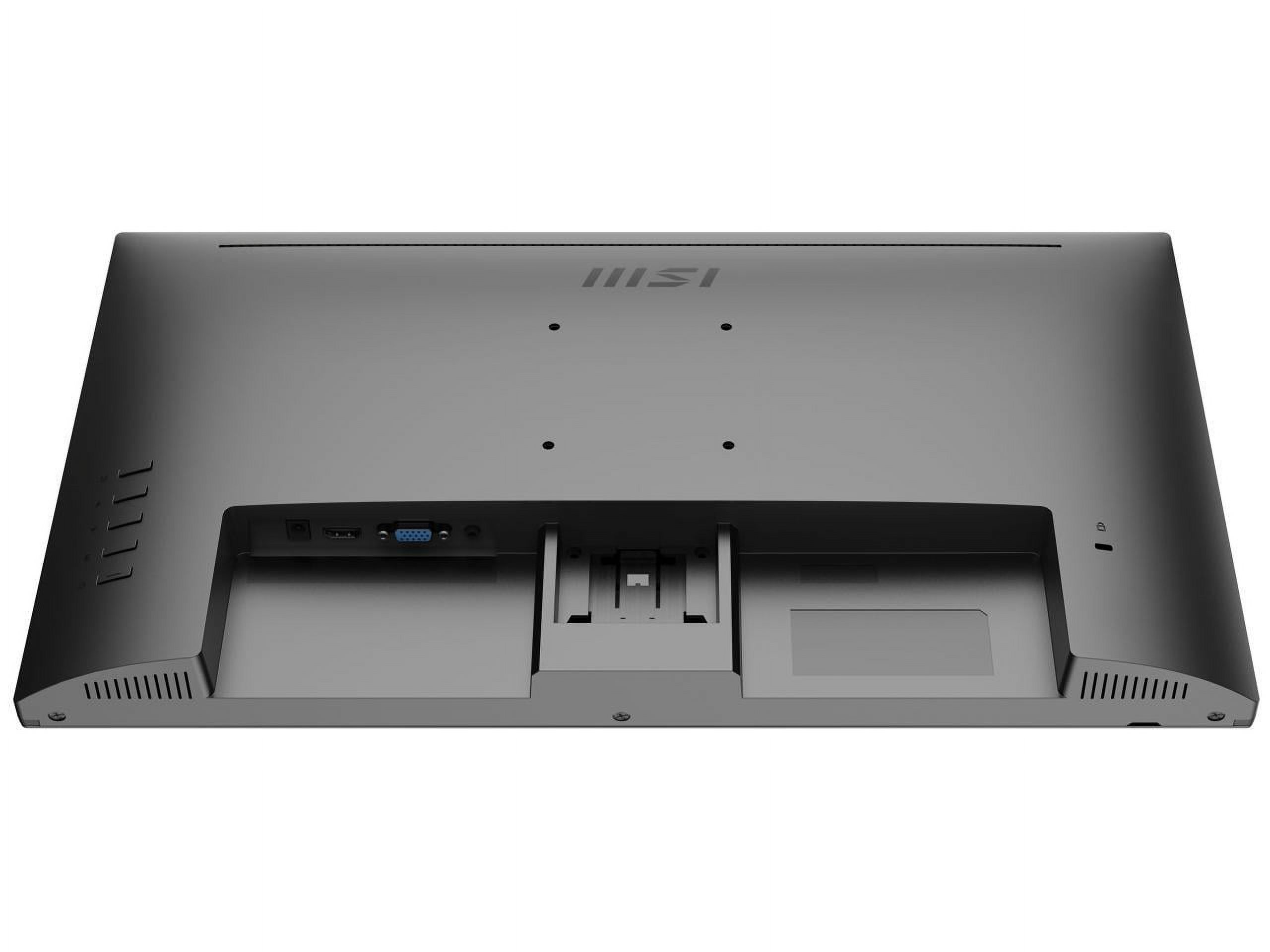MSI PRO MP223, 22" VA 1920 x 1080 (FHD) Computer Monitor, 100Hz, Adaptive-Synch, HDMI, Video Port, VESA Mountable, Tilt, 1ms, Black