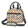 thumbnail image 1 of Easygdp Floral Checkerboard Caja de Almuerzo para Mujeres y Hombres, Bolsa de Almuerzo Insulada, Bolsas Reutilizables Impermeables para Viajes, Trabajo y Picnics, 1 of 6