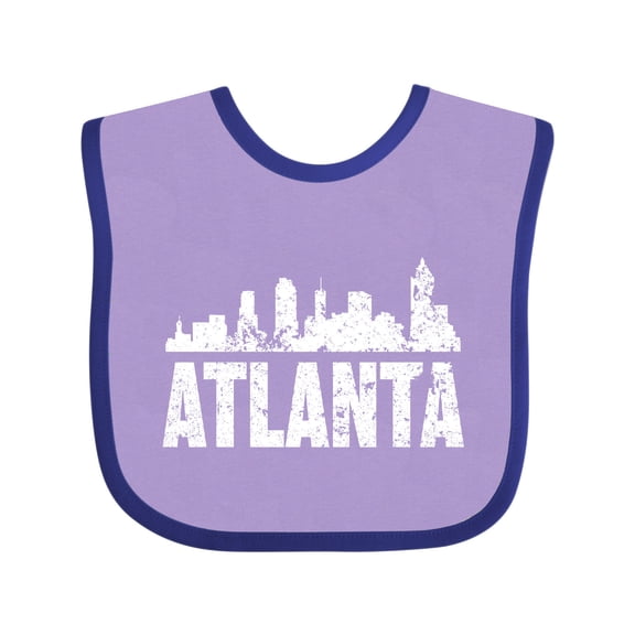 Inktastic Atlanta Skyline Grunge Boys or Girls Baby Bib