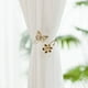 thumbnail image 1 of Hebilla decorativa de cortina de mariposa metálica | Diseño de hueco de flores Oro Plata | 4,2 x 3,9 in | Elegante amarre para cortinas de casa | Acabado pulido y resistente, 1 of 6