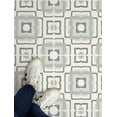 thumbnail image 5 of FloorPops 12-in by 12 Teal Posey Peel & Stick Floor Tiles, 5 of 8