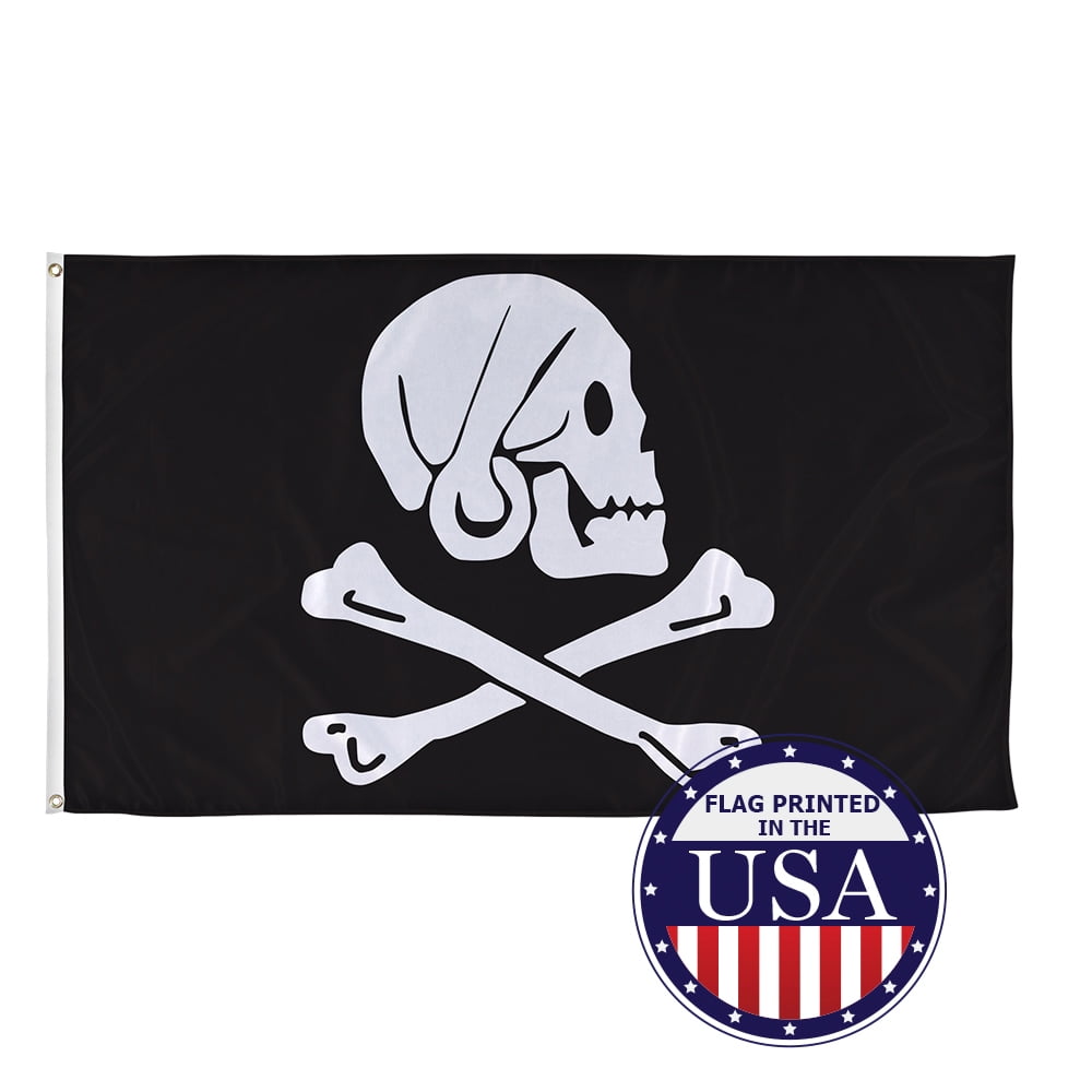 12x18 Pirate Bones Skelton Heart Microprose Micropose Flag 12" x 18" Banner 24 